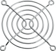 12.601.43 Protective grid Metal 80 x 80 mm