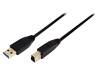 CU0025 Кабель; USB 3.0; вилка USB A, вилка USB B; никелированные; 3м