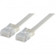 PB-FLUTP6-3-W Patch cable, flat RJ45 Cat.6 U/UTP 3 m white