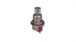 RND 210-00732 Pushbutton Switch, 1CO, ON-(ON), Metallic / Red