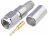 321-102-002 (SMA-50/2-H155/W1.02) Вилка; SMA; "папа"; прямой; 50Ом; H155; обжим; на провод; тефлон