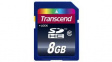 TS8GSDHC10 Memory Card, SDHC, 8GB, 20MB/s, 10MB/s