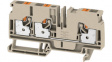 1991820000 A3C 6 terminal block, clamp, 3 poles, 41a, 6mm2, dark beige
