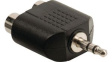 CAGB22940BK Stereo Audio Adapter 3.5 mm Plug - 2x RCA Socket
