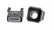 CABCAGENUTS6 [50 шт] Cage Nuts, Pack of 50 Pieces, M6, 13mm, Nickel-Plated Steel