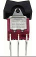 RND 210-00510 Miniature Rocker Switch, DPDT, On-Off-(On)