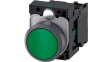3SU1130-0AB40-1BA0 SIRIUS Act Push-Button Complete Metal, Matte, Green, Green