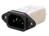 FBNAB2680ZD000 Разъем: питания AC; IEC 60320; C14 (E), с фильтром; гнездо; "папа"
