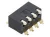 A6SR4104 Переключатель: DIP-SWITCH; Кол-во секций: 4; ON-OFF; 0,025A/24ВDC