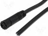 LTW8P-04AFFM-SL7A02, Разъем: М8; 2м; "мама"; PIN:4; прямой; с амортизатором, с проводами, Amphenol
