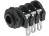 S2/BBB (CL1220A) Гнездо; Jack 6,35мм; "мама"; stereo; с выключателем; угловой 90°