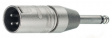 NA2MP Adapter XLR 3pol to tele 6.3 mm, 1 x XLR Male, 3-Pin, XLR