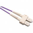 SCSCOM4DPU10 FO cable 50/125um OM4 SC/SC 10 m Violet