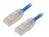 STP28X2MBU Patch cord; F/UTP,TX6A-28™; 6a; однопров; Cu; LSZH; синий; Дл: 2м
