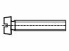 M3X22/BN650 DIN84A ~PN/M82215 ~ISO1207 Винт; M3x22; Головка: цилиндрическая; Шлиц: прямой; Норма ISO:1207