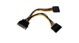 PYO2SATA SATA Power Splitter Cable 152 mm Black