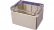 1554G2GYCL Watertight plastic enclosure 90 x 120 x 80.5 mm Grey, Clear Polycarbonate IP66