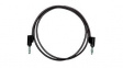 BU-PB48-0 Test Lead, Black, Nickel-Plated Copper, 1.22m