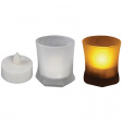 XMCL16 LED candle in frosted plastic holder