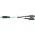 AVK 106 Y-Audio cable cinch 1.5 m Black