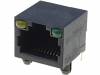 211B-11C0A-R Гнездо; RJ45; PIN:8; со LED; Конфиг.выводов:8p8c; THT