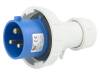 B.1923, Разъем: питания AC; вилка; "папа"; на провод; 32А; 400ВAC; IP67, PAWBOL