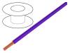 TLY-0.22-VI Провод; TLY; многопров; Cu; 0,22мм2; фиолетовый; ПВХ; 150В; 500м