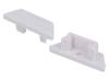 B2030001, Заглушка для профилей LED; белый; ABS; Назначение: ARC12, TOPMET