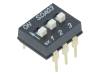 SDA03H1BD, Переключатель: DIP-SWITCH; Кол-во секций: 3; ON-OFF; 0,025A/24ВDC, C & K
