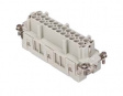 CSEF 24 CSE, 24 poles +earth, female insert, with female contacts, silver plated