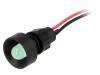 LG-D10-220DC Индикат.лампа: LED; вогнутый; 220ВDC; Отв: O13мм; IP40; пластмасса