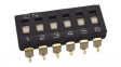 A6S-6101-H Switch A6S-H, DIP-12, 2.54mm Pitch, Slide