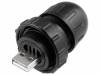 DCC-USBAT-310 Вилка; USB A; Data-Con-X; на провод; прямой; Верс: USB 2.0; 8,85мм