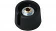 A3023049 Control knob with recess black 23 mm