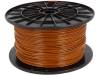 PLA-1.75-BROWN, Филамент: PLA; коричневый; 1кг; 200-235°C; ±0,05мм; 1,75мм, DEVIL DESIGN