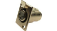 FC6100 Гнездо; XLR; "мама"; PIN: 3; с кнопкой; на панель,винтами; пайка