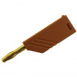 LAS N WS AU BROWN Plug diam. 4 mm brown