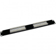 P16T-KDA-CEC Patch panel 19" black 1 HE 16x RJ45 Cat.5e