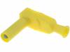 1067-GE, Вилка; "банан" 4мм; 20А; желтый; в корпусе; 2,5мм2; 1кВAC, Electro-PJP
