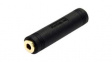 GCAUD3535FF Audio Adapter, Straight, 3.5 mm Socket - 3.5 mm Socket