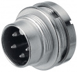 09 0127 00 07 Panel-mount plug, 423 series 7-pole poles 7 - 360deg. 5 a 125 vac/vdc