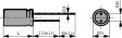 25YXH47M5X11 Capacitor, radial 47 uF 25 VDC