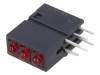DBM3000, LED; в корпусе; красный; 1,8мм; Кол-во диод: 3; 20мА; 38°; 25мкд, SIGNAL-CONSTRUCT