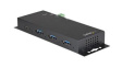 HB31C3A1CME Industrial USB Hub with ESD & Surge Protection, 4x USB A Socket/USB C Socket - USB C Plug