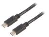 66508 Кабель; USB 3.2; вилка USB C,с обеих сторон; 2м; черный; 5Гбит/с