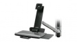 45-266-026 Desk Mount LCD Monitor Arm with Keyboard Tray, 24", 100x100/75x75, 13.2kg, Black / Silver