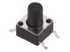 1301.9318, Микропереключатель TACT; SPST-NO; Положения:2; 0,05A/12ВDC; SMT, Schurter