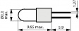 KH 7714 BI PIN 1,27 Incandescent Lamp Bi-Pin (T1) 5 VAC/VDC 75 mA