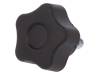 VCT.25 P-M5X10-C9 Ручка зажимная; Диам:25мм; M5; 10мм; технополимер (PA); H:19мм