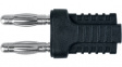 KURZ 10-4 IG MB Ni / SW Jumper plug diam. 4 mm Black